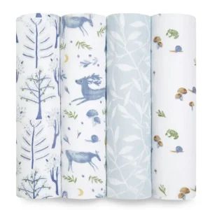 Aden + Anais outdoors ORGANIC 4-pack swaddles - cutbabycare.com | baby boutique & care hub