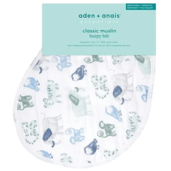 Aden + Anais time to dream ESSENTIAL CLASSIC single burpy bib - cutbabycare.com | baby boutique & care hub