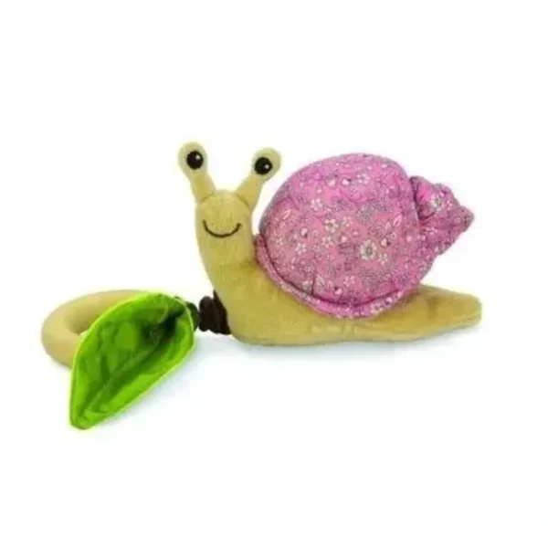 Apple Park Snail Crawling Critter - Pink Floral - cutbabycare.com | baby boutique & care hub