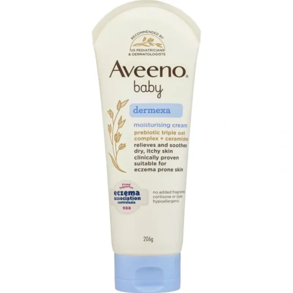 Aveeno Baby Dermexa Moisturising Cream 206g - cutbabycare.com | baby boutique & care hub