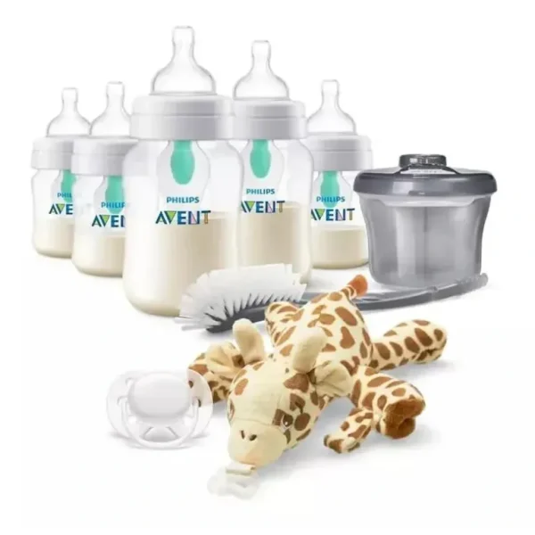 Avent - Anti-Colic Baby Bottle With Airfree Vent Newborn Gift Set With Snuggle, Clear - cutbabycare.com | baby boutique & care hub