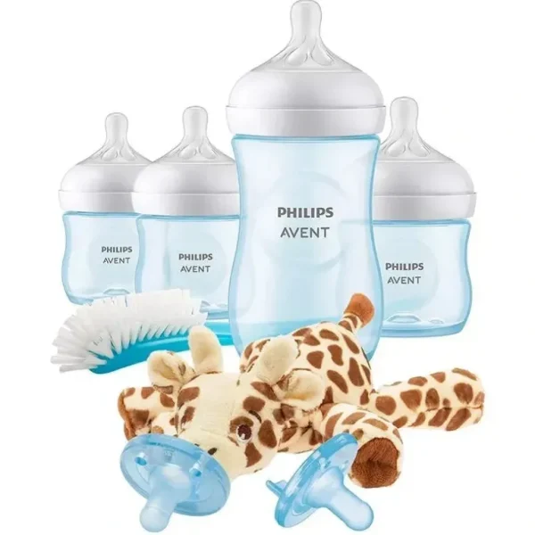 Avent - Natural Baby Bottle Blue Baby Gift Set With Snuggle - cutbabycare.com | baby boutique & care hub