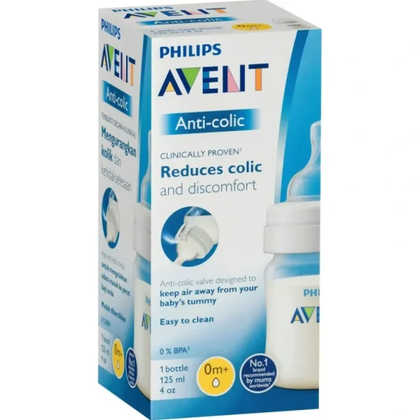 Avent Feeding Bottle Anti-colic 125ml Single - cutbabycare.com | baby boutique & care hub