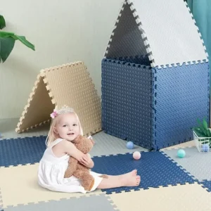 BabiesMart Baby Play Mat Safe Foam Mat Large 60 x 60 x 1.2 CM Puzzle Tiles - cutbabycare.com | baby boutique & care hub
