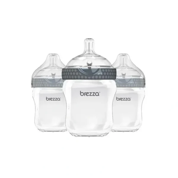 Baby Brezza 3-Pack Bottle, 9 oz. - Grey - cutbabycare.com | baby boutique & care hub