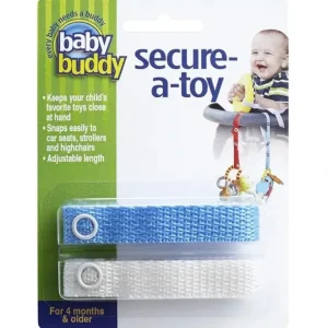 Baby Buddy - Secure A Toy Tether, Blue/White - cutbabycare.com | baby boutique & care hub