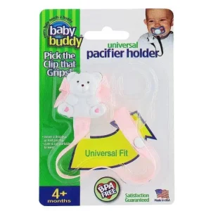 Baby Buddy - Universal Pacifier Holder, Light Pink - cutbabycare.com | baby boutique & care hub