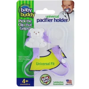 Baby Buddy - Universal Pacifier Holder, Lilac - cutbabycare.com | baby boutique & care hub