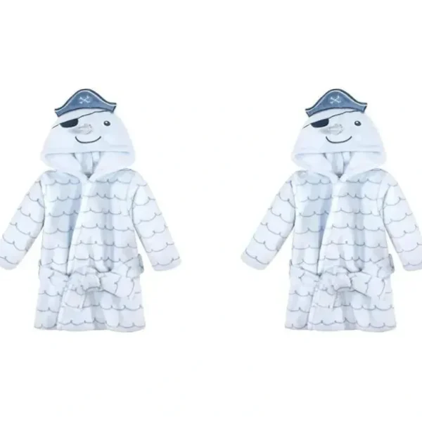 Baby Vision - Hudson Baby Unisex Baby Plush Animal Face Bathrobe, Narwhal - cutbabycare.com | baby boutique & care hub