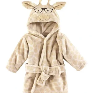 Baby Vision - Hudson Baby Unisex Baby Plush Animal Face Bathrobe, Nerdy Giraffe - cutbabycare.com | baby boutique & care hub
