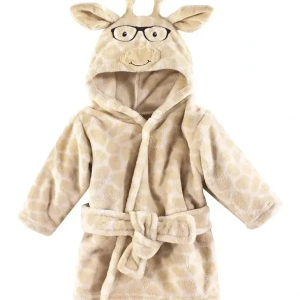 Baby Vision - Hudson Baby Unisex Baby Plush Animal Face Bathrobe, Nerdy Giraffe - cutbabycare.com | baby boutique & care hub
