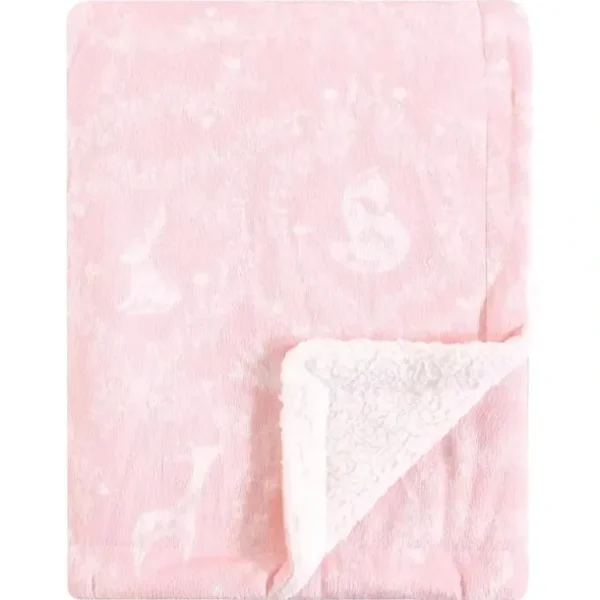 Baby Vision - Yoga Sprout Mink Blanket with Sherpa Backing, Lace Garden - cutbabycare.com | baby boutique & care hub