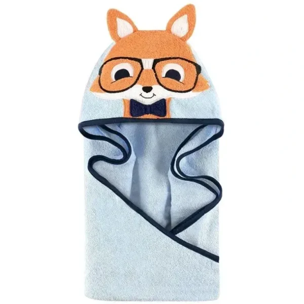 Baby Vision Animal Hooded Towel, Nerdy Fox - cutbabycare.com | baby boutique & care hub