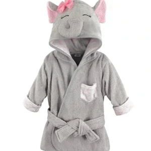 Baby Vision Cotton Animal Face Bathrobe, Pretty Elephant - cutbabycare.com | baby boutique & care hub