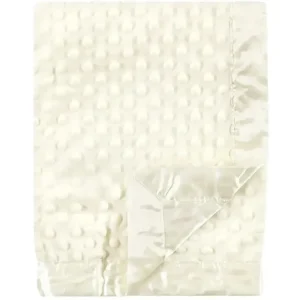 Baby Vision Mink/Satin Plush Blanket, Cream - cutbabycare.com | baby boutique & care hub
