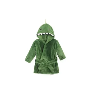 Baby Vision Plush Bathrobes 0-9M, Dinosaur - cutbabycare.com | baby boutique & care hub