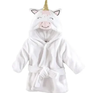 Baby Vision Plush Bathrobes 0-9M, Modern Unicorn - cutbabycare.com | baby boutique & care hub