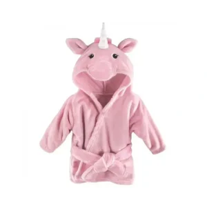 Baby Vision Plush Bathrobes 0-9M, Pink Unicorn - cutbabycare.com | baby boutique & care hub