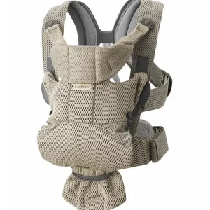 Babybjorn - 3D Mesh Baby Carrier Free, Grey Beige - cutbabycare.com | baby boutique & care hub