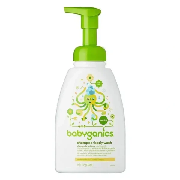 Babyganics Shampoo & Body Wash Chamomile Verbena 16 Oz - cutbabycare.com | baby boutique & care hub
