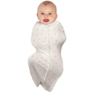 babystudio swaddlepouch cotton large (3-9m) - pink stars - cutbabycare.com | baby boutique & care hub