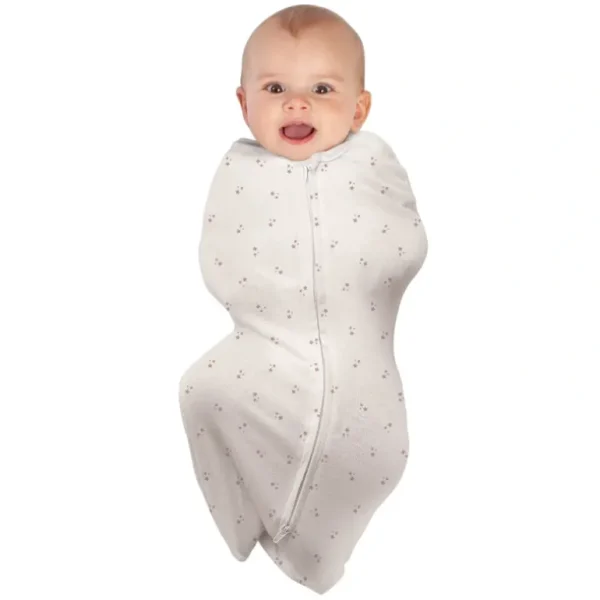 babystudio swaddlepouch cotton large (3-9m) - pink stars - cutbabycare.com | baby boutique & care hub