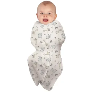 babystudio swaddlepouch cotton large (3-9m) - rumble jungle - cutbabycare.com | baby boutique & care hub