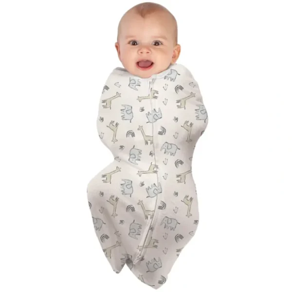 babystudio swaddlepouch cotton large (3-9m) - rumble jungle - cutbabycare.com | baby boutique & care hub