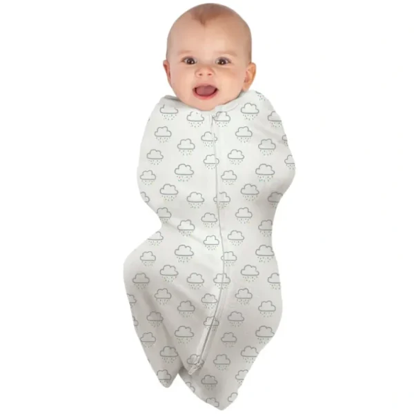 babystudio swaddlepouch cotton small (0-3 months) - clouds - cutbabycare.com | baby boutique & care hub