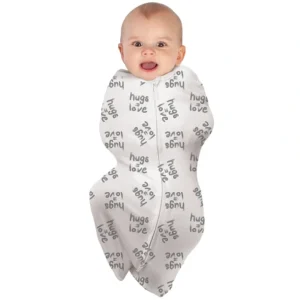 babystudio swaddlepouch cotton small (0-3m) - hugs equal love - cutbabycare.com | baby boutique & care hub