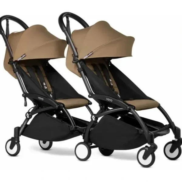 Babyzen - Yoyo Double Stroller Bundle - Toffee | Black - cutbabycare.com | baby boutique & care hub