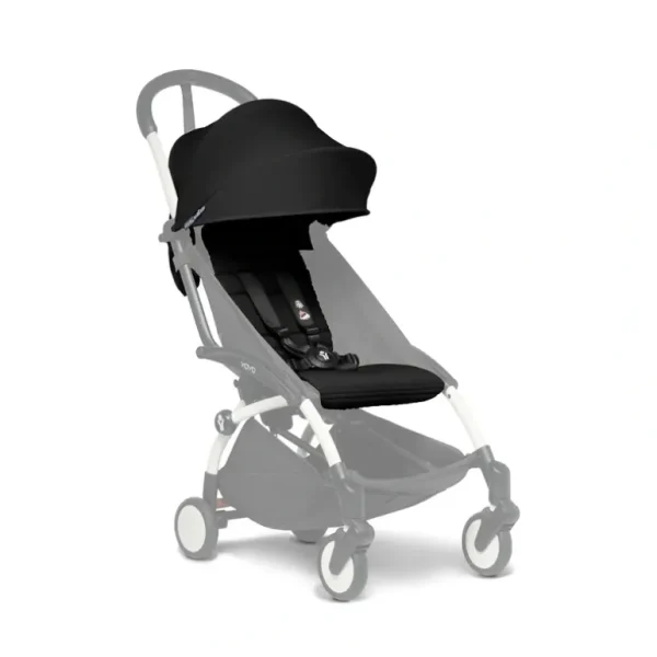 Babyzen YOYO Colour Pack Seat Pad and Canopy Black - cutbabycare.com | baby boutique & care hub