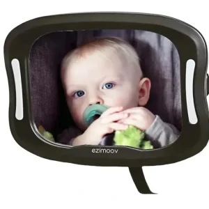 Bbluv - Ezimoov Baby Car Mirror With Led Light - cutbabycare.com | baby boutique & care hub