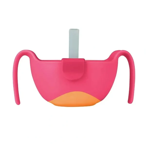 b.box Bowl + Straw - Strawberry Shake - cutbabycare.com | baby boutique & care hub