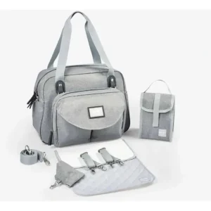 Beaba - Geneva Diaper Bag, Grey - cutbabycare.com | baby boutique & care hub