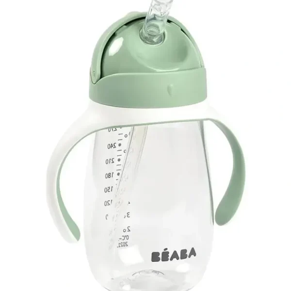 Beaba - Straw Sippy Cup, Sage - cutbabycare.com | baby boutique & care hub