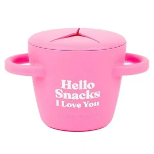Bella Tunno - Hello Snacks Happy Snacker, Pink - cutbabycare.com | baby boutique & care hub