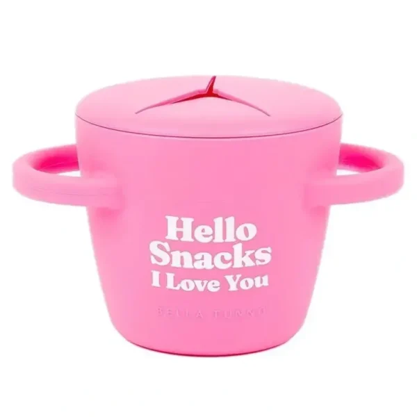 Bella Tunno - Hello Snacks Happy Snacker, Pink - cutbabycare.com | baby boutique & care hub