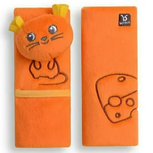 Benbat Mouse Pals Car Seat Belt Safety Cover 1-4y Baby/Kids/Child Strap/Pads OR - cutbabycare.com | baby boutique & care hub