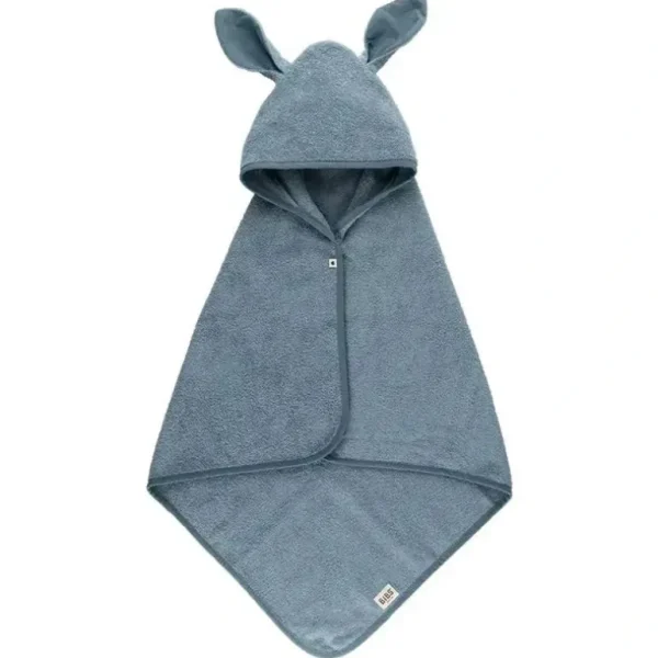 Bibs - Kangaroo Hoodie Towel Baby, Petrol - cutbabycare.com | baby boutique & care hub