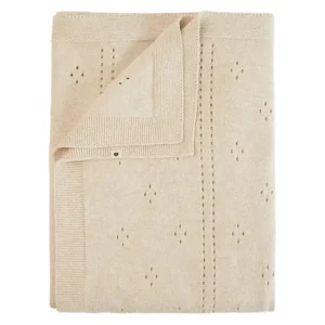 Bibs - Knitted Blanket Pointelle, Ivory - cutbabycare.com | baby boutique & care hub
