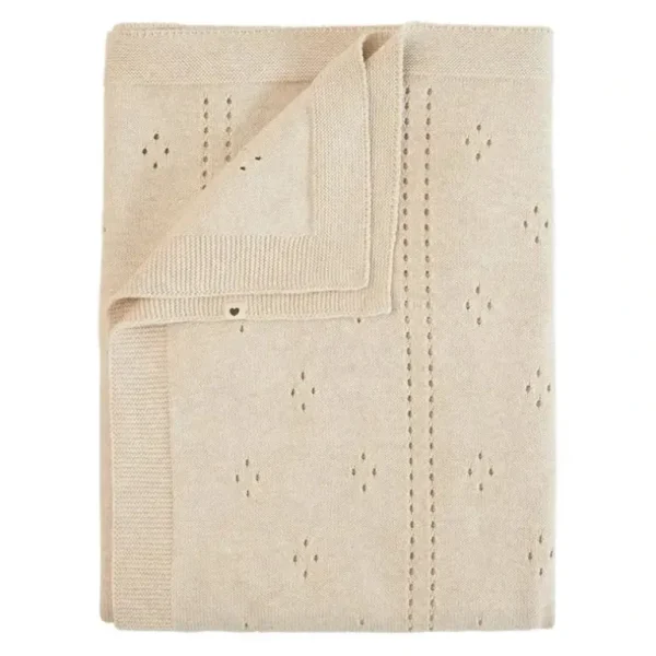Bibs - Knitted Blanket Pointelle, Ivory - cutbabycare.com | baby boutique & care hub