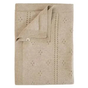 Bibs - Knitted Blanket Pointelle, Vanilla - cutbabycare.com | baby boutique & care hub