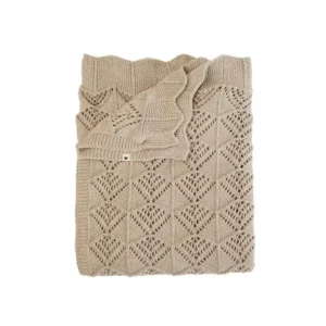 Bibs - Knitted Blanket Wavy, Vanilla - cutbabycare.com | baby boutique & care hub