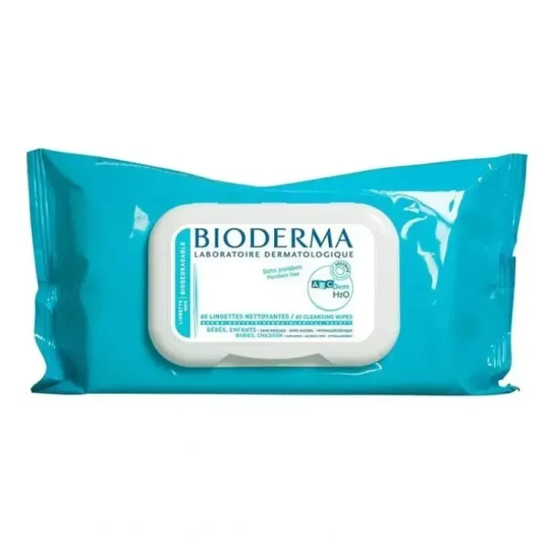 Bioderma ABCDerm H2O Micellar Water Biodegradable Wipes, 60 units - cutbabycare.com | baby boutique & care hub