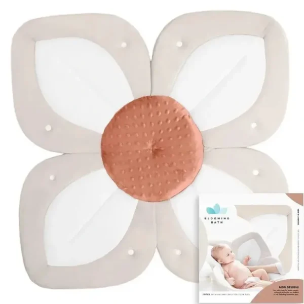 Blooming Bath - Lotus Flower Bath Mat Sink Cushion, Clay - cutbabycare.com | baby boutique & care hub