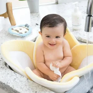 Blooming Bath Lotus - Lotus, Yellow/White/Gray - cutbabycare.com | baby boutique & care hub