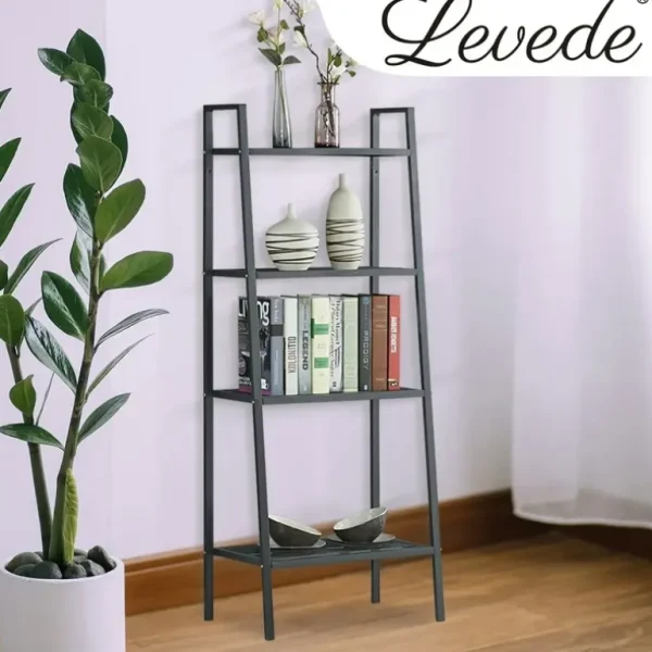Bookshelf 4 Tier Ladder Shelf Unit Bookcase Book Storage Display Rack Stand BK - cutbabycare.com | baby boutique & care hub