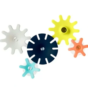 Boon Cogs Water Spinning Gears Suction Bath Toy Baby/Toddler 12m+ Navy/Yellow - cutbabycare.com | baby boutique & care hub
