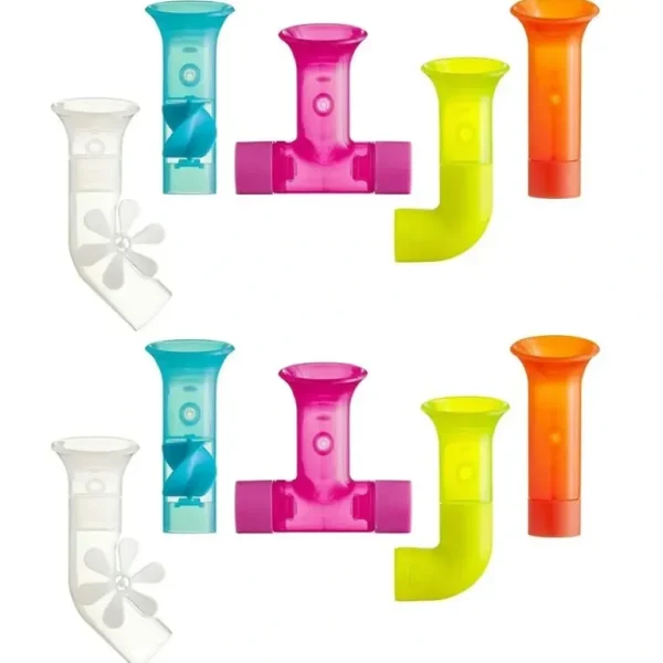 Boon 10pc Pipes Building Bath Toy Suction Set Tub/Shower Play/Fun Kids/Toddler - cutbabycare.com | baby boutique & care hub